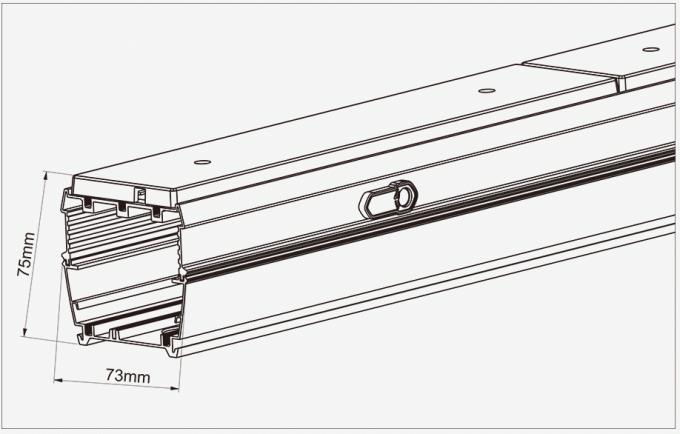 Linkable LED Linear Lamps Trunk System 130LPW 3000K-6500K CCT Dimming Available